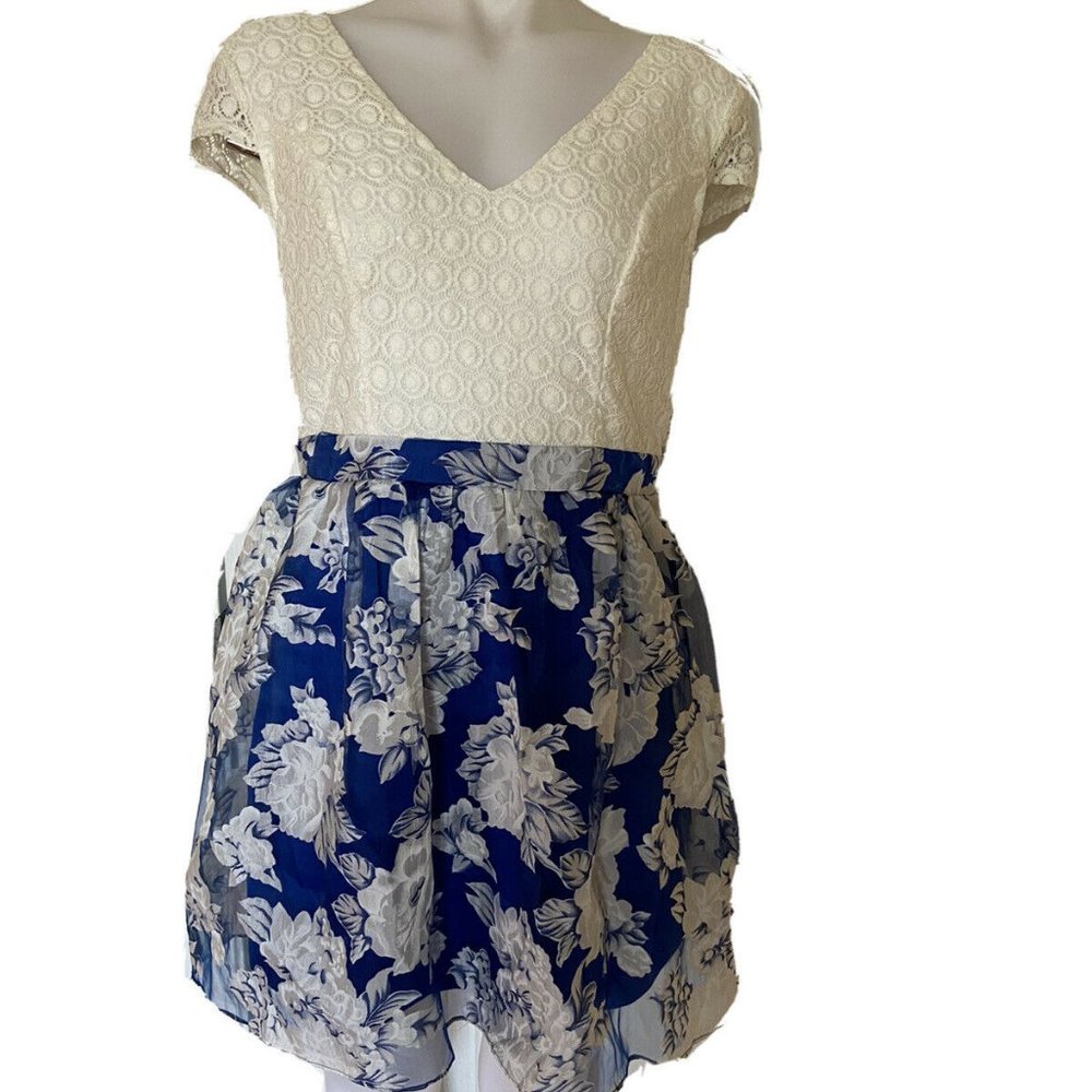 3/$15💜 Charlotte Russe Floral And Lace dress